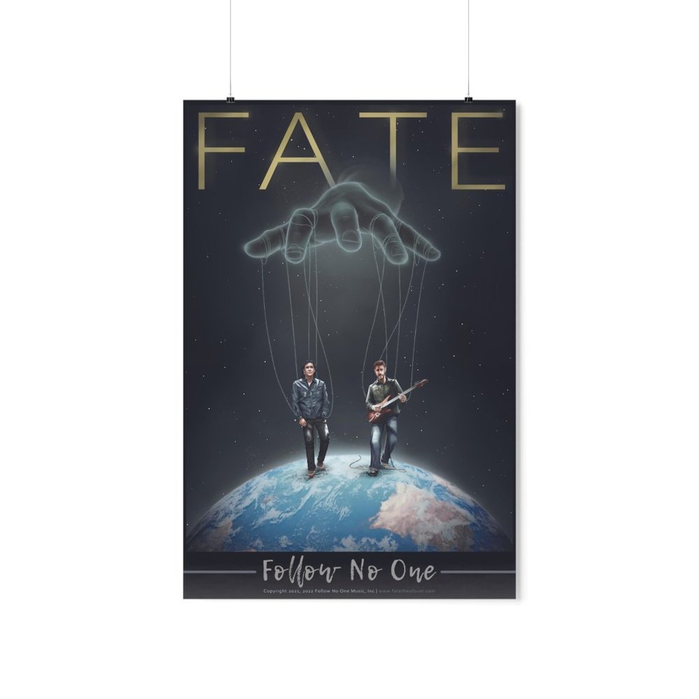 Fate the Album - Cinematic Poster Rock Art
